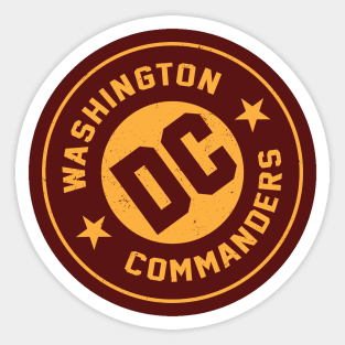 Washington DC Commanders 2 by Buck Tee Sticker